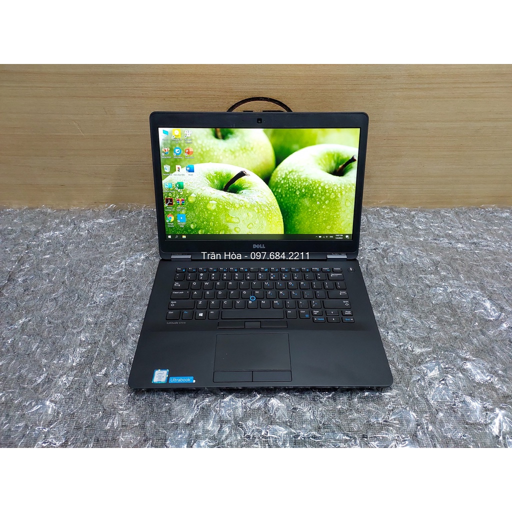 Laptop mỏng nhẹ Dell Latitude E7470 – Core i5 6300u, Ram 8GB, ổ SSD 256GB, Màn hình 14inch FullHD, có đèn bàn phím.