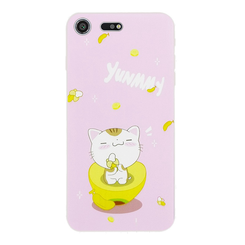 Sony Xperia Z3 Z5 XZ1 XZ2 XZ Premium XZ3 XZ4 Compact Banana Soft Silicon TPU Case Cover