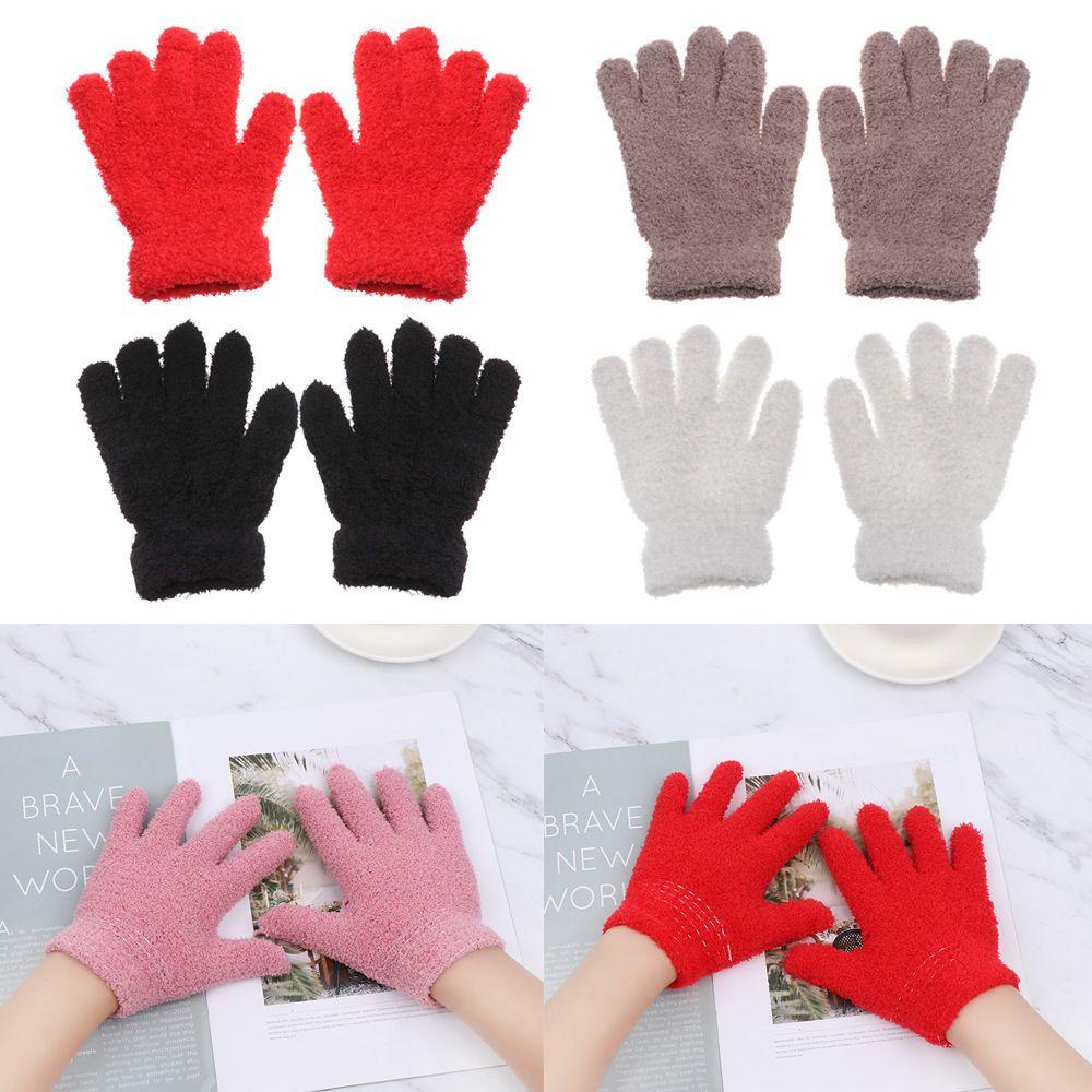 Găng Tay Giữ Ấm Mềm Mại Họa Tiết Hoạt Hình Cho Bé