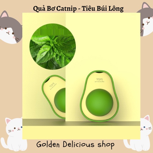 Quả Bơ CatNip Gắn Tường Xoay 360 - Đồ Chơi Ăn Vặt Giúp Mèo Tiêu Búi Lông - Dạ Dày Khỏe Mạnhcó - Có Lõi Thay Thế