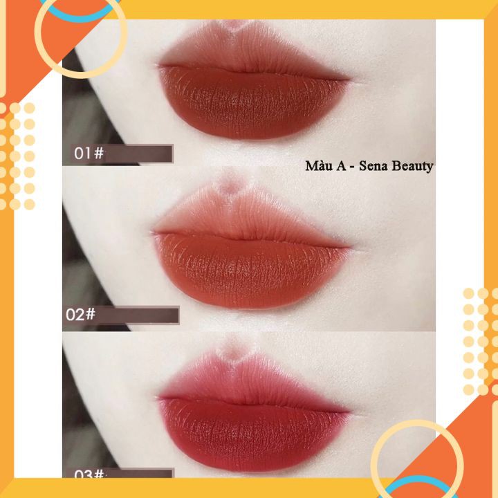 Sét 3 Cây Son Kem HEROANGE Fluffy Lip Glaze Siêu Lì , Siêu Xinh [Chuẩn Nội Địa] | BigBuy360 - bigbuy360.vn