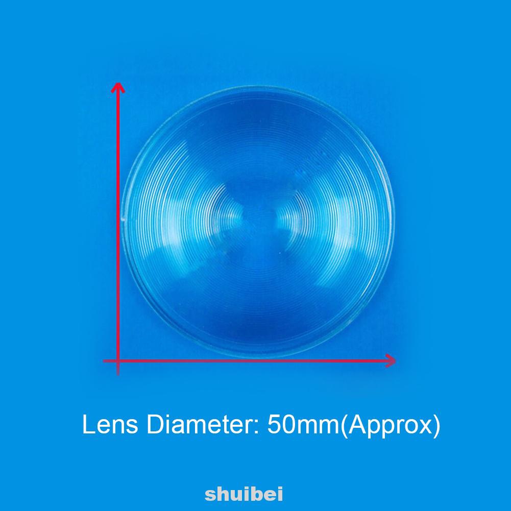 1 Pair 50x80mm Fresnel Lens 3D Glasses VR Transparent Round Magnify For Google Cardboard