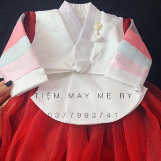 HANBOK ĐỎ CHO BÉ (ảnh 100% thật của shop)