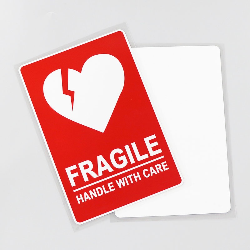 &quot;FRAGILE&quot; Hình dán cảnh báo &quot;XỬ LÝ VỚI CHĂM SÓC&quot; Decal phản quang Xe mô tô xe máy xe đạp Vỏ trầy xước Đề can dán