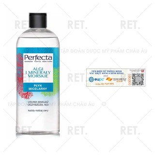 Micellar Tảo Biển, nước tẩy trang làm sạch da cấp ẩm, dưỡng da, dưỡng ẩm PERFECTA Algi Mineraly Morskie 400ml