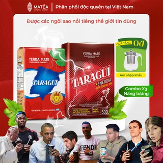 Combo Trà Yerba Mate X3 Năng Lượng - Tặng 01 Bình Pha Trà - Detox, thanh nhiệt, năng lượng tỉnh táo,giảm cân
