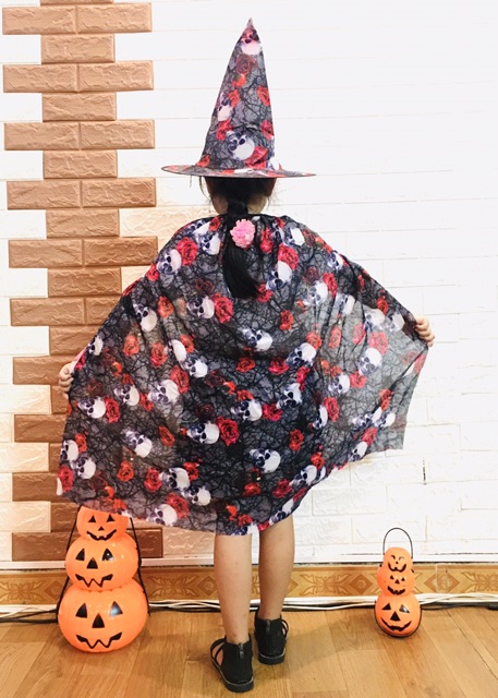 Bộ choàng phù thủy kèm mũ hoá trang cosplay HALOWEEN loại xịn dày đẹp | BigBuy360 - bigbuy360.vn