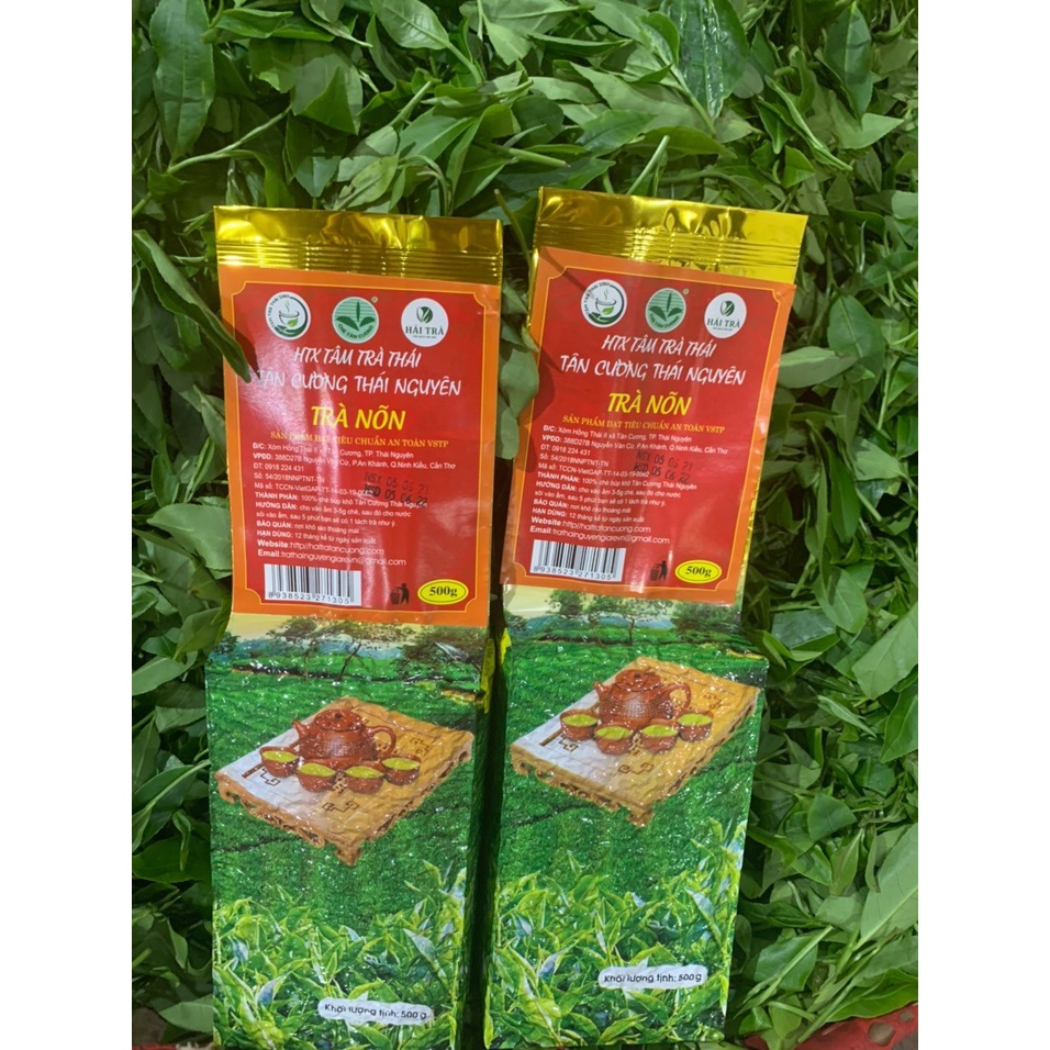 Chè Tân Cương Thái Nguyên Ngon 500gr Trà Nõn Tôm hương cốm, hậu ngọt OCOP 4 Sao