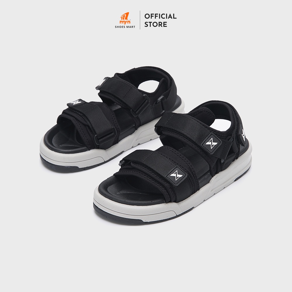 Giày Sandal ZX Meta 2125 Black Grey 2 quai bản to có đệm lót, có thể điều chỉnh độ rộng, đế EVA 3.5cm