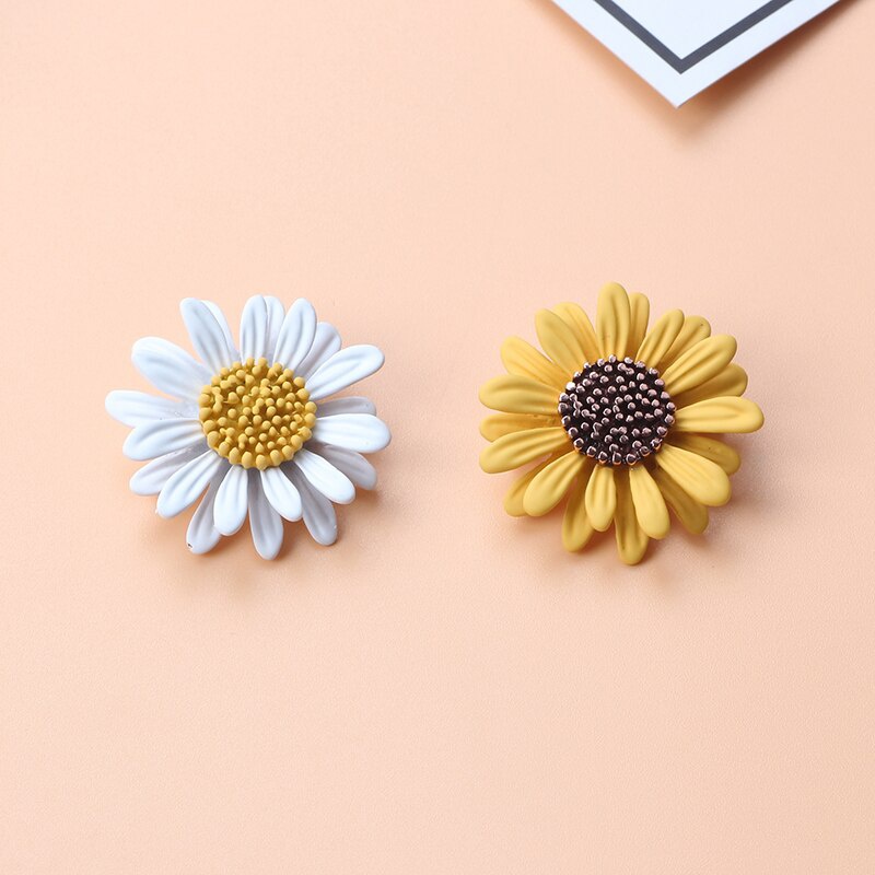 Ghim Cài Áo Kim Loại Hình Hoa Cúc Phong Cách Vintage Thời Trang