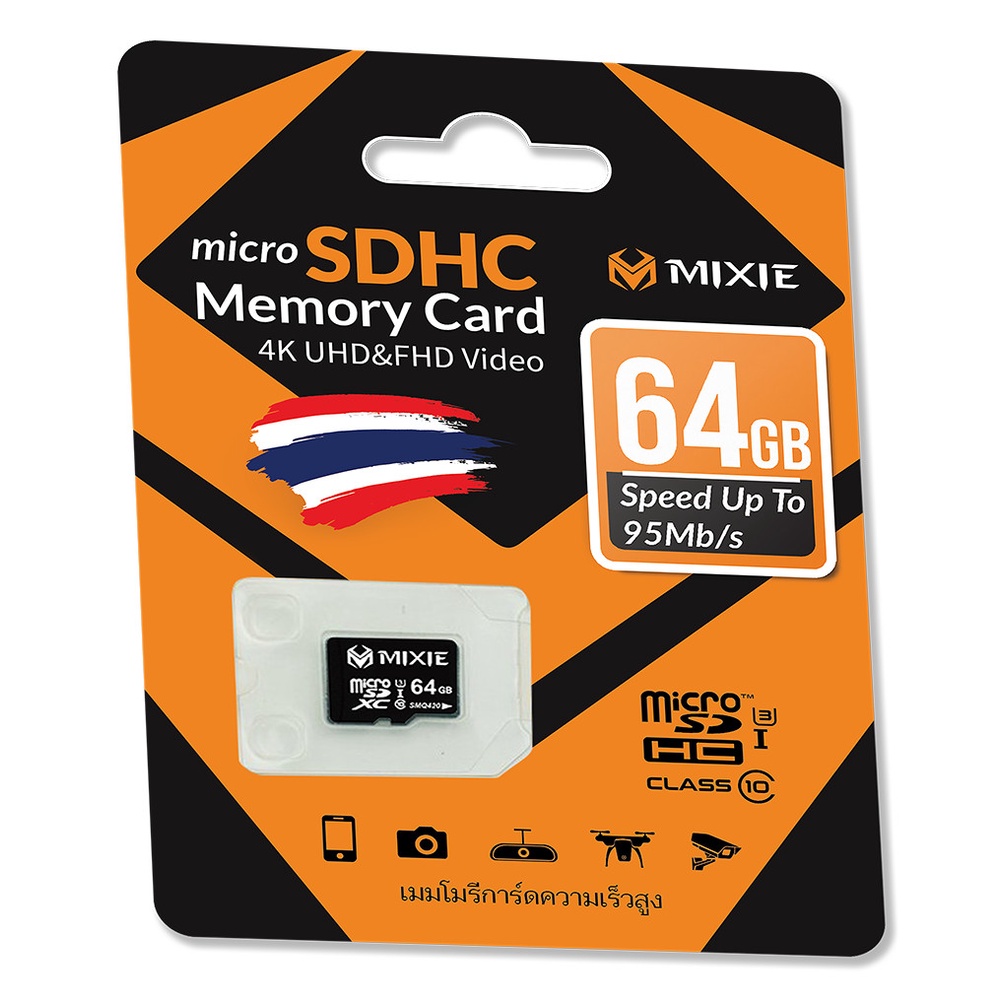 Thẻ nhớ MIXIE 64G - U3 tốc độ 95M/s bảo hành 3 năm