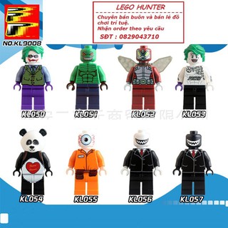 Xếp hình DC superheroes Nhân vật phản diện Joker và băng cướp đeo mặt nạ KL 9008