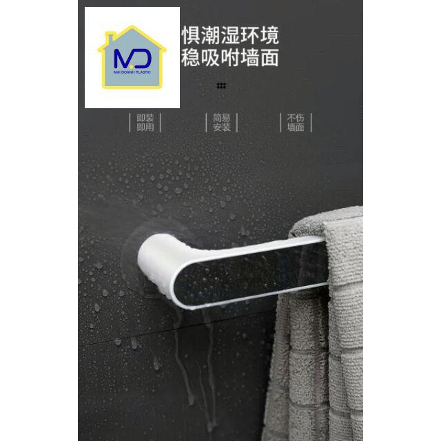 Kệ để dép, treo khăn dính thông minh dính cường lực