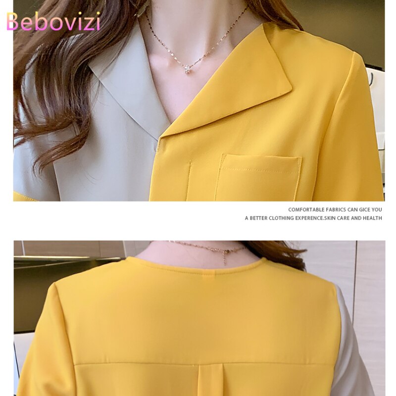 Áo Sơ Mi Ngắn Tay Phối Nút Thời Trang Mùa Hè 2021 Phong Cách Công Sở Cho Nữ | BigBuy360 - bigbuy360.vn