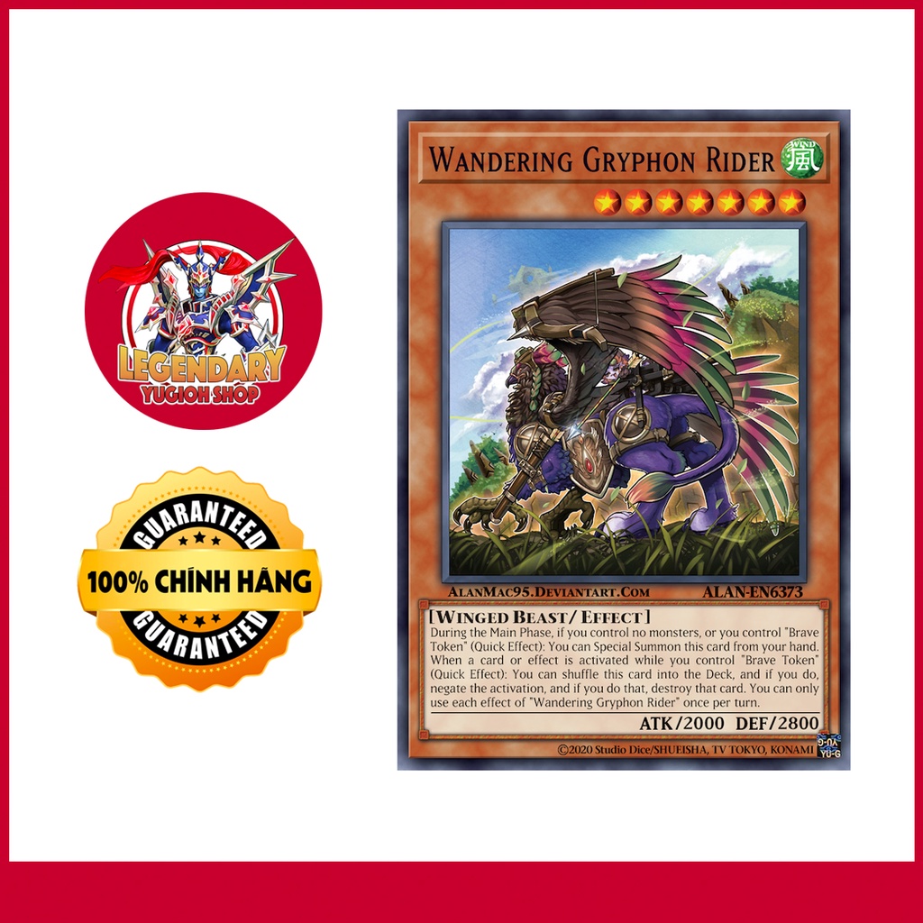 [Thẻ Bài Yugioh Chính Hãng] Wandering Gryphon Rider
