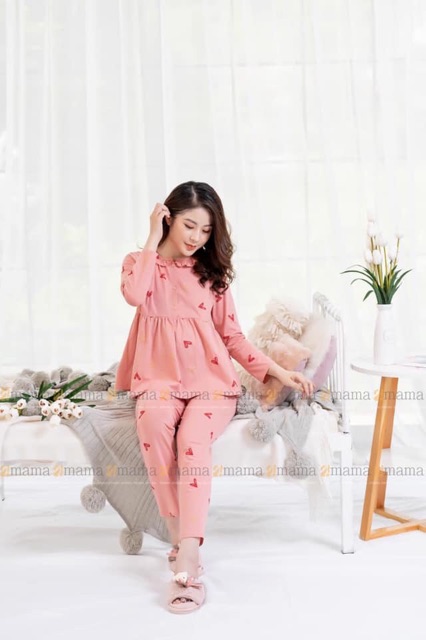 Bộ sau sinh và bầu chất đẹp cotton