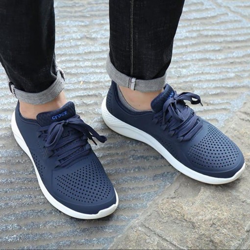 [Hàng Chuẩn] Giày Nhựa Nam Buộc Dây - Siêu Chống Thấm Nước, Chống Trơn, Giày Xuất Xịn Màu Đen Literide Pacer | BigBuy360 - bigbuy360.vn