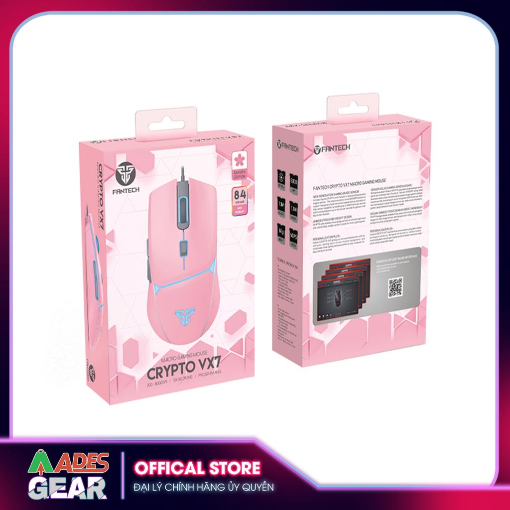✔️ Chuột Gaming Có Dây FANTECH VX7 CRYPTO 8000DPI ✔️ 6 Phím Macro ✔️ BẢO HÀNH 12 THÁNG