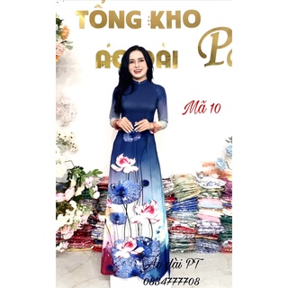 [Freeship đơn từ 0đ] ] Áo dài lụa nhật 👗 FREESHIP 👗 Áo dài chất lụa Nhật in 3d đẹp
