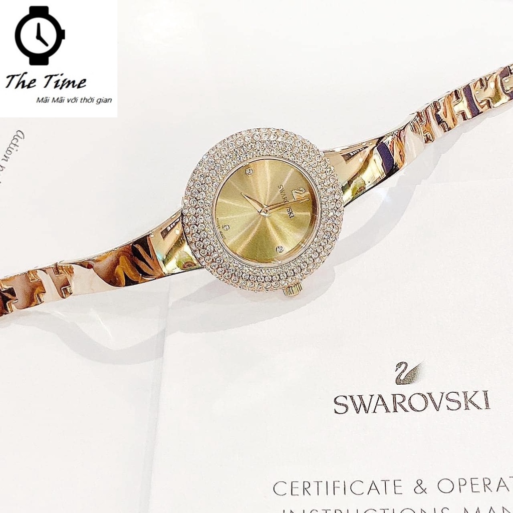 Đồng hồ nữ SWAROVSKI CRYSTAL ROSE WATCH #54840 case 34mm.5atm