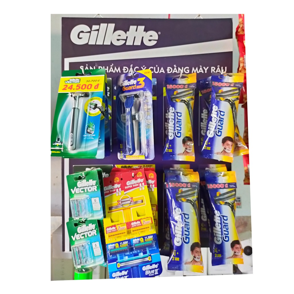 Dao Cạo Gillette Guard 1 Cán Tặng 2 Đầu Lưỡi Dao