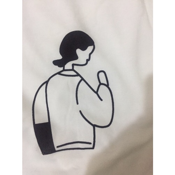 [ Rẻ Vô Địch ] Áo cotton tay lỡ dáng rộng -- Cô gái