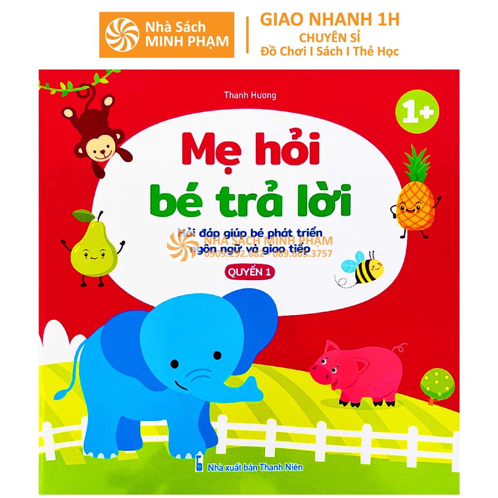 Sách - Bộ 3c Mẹ hỏi bé trả lời, hỏi đáp giúp bé phát triển ngôn ngữ và giao tiếp