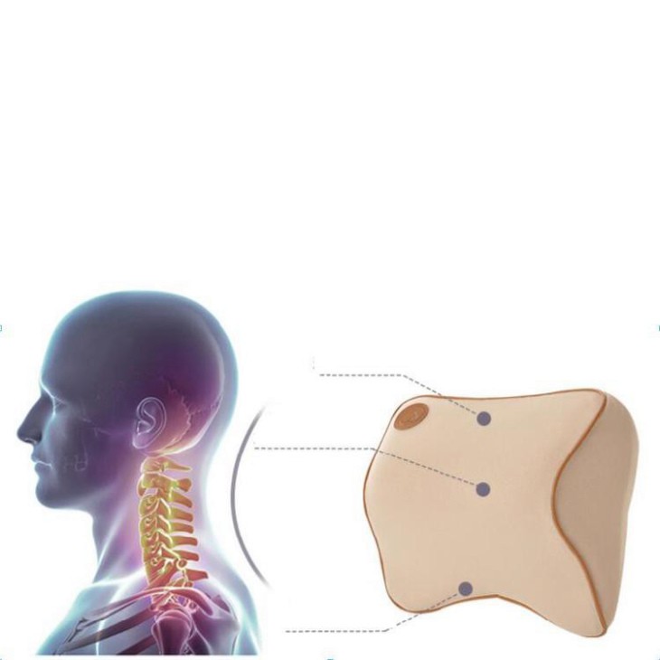 Sản Phẩm  Sản Phẩm Gối Tựa Đầu, Cổ Dùng Cho Xe Hơi/ Ô Tô Chất Liệu 100% Cao Su Non Cao Cấp - Mã-A12 ..