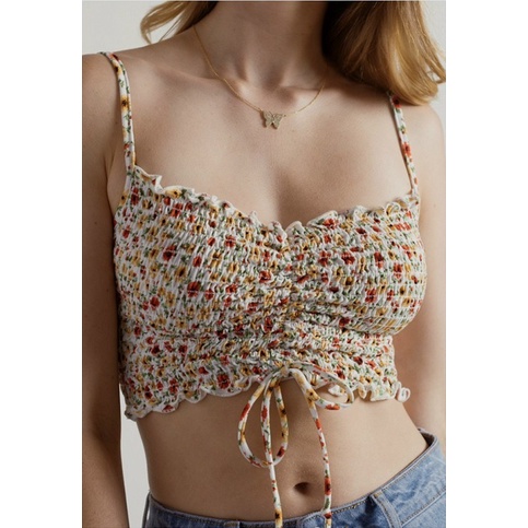 Áo Croptop ACTIVE Dây Rút - 3709