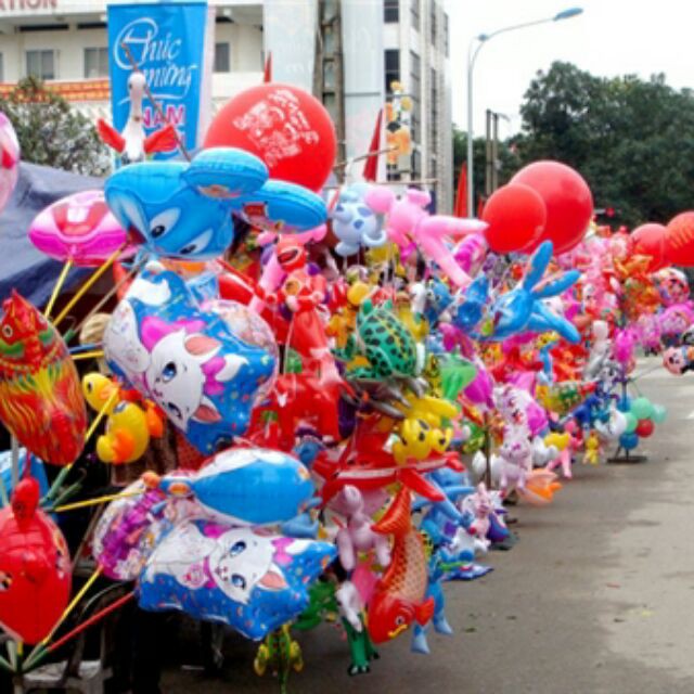 Sỉ bóng bay hình thú, bóng bay con giống giá rẻ( combo 50 con)