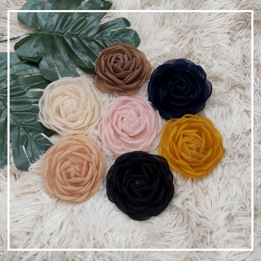 Bông cài áo - trâm cài áo Hoa vải cài áo cao cấp hàng handmade siêu đẹp