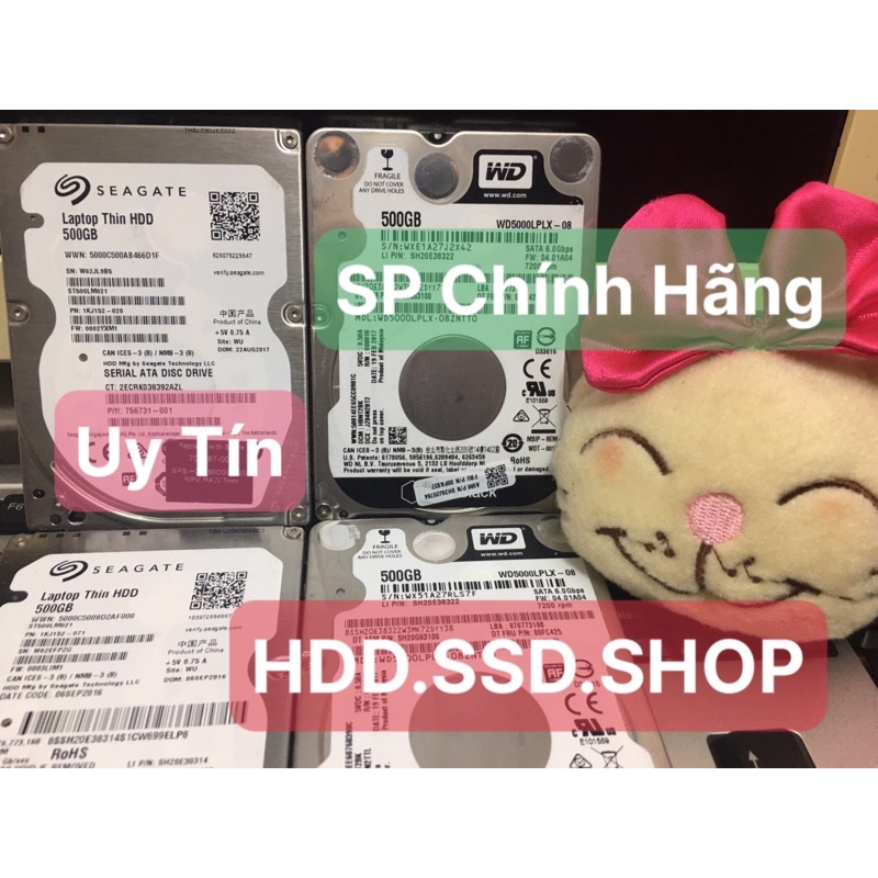 Ổ Cứng HDD laptop hỗ trợ cài win : 500GB, 320GB, 250GB, 160GB, 80GB