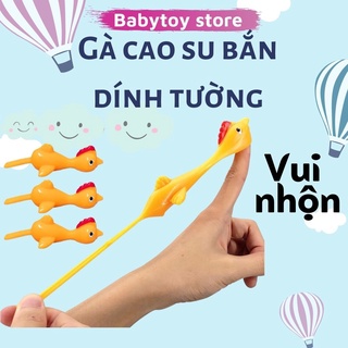 Gà băn cao su dính tường vui nhộn -xả stress- giải trí- babytoy2021