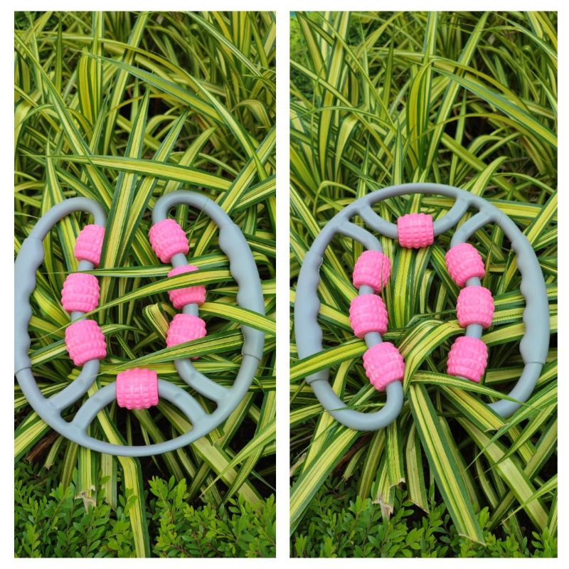 Dụng cụ lăn massage cơ 7 bánh lăn tiện lợi