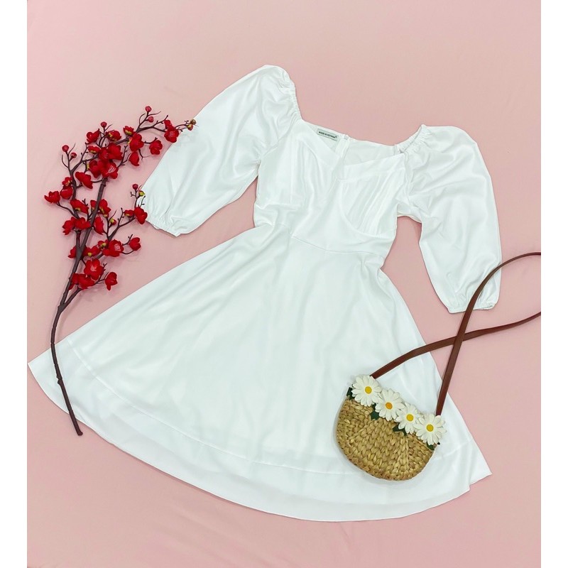 Đầm váy xoè tay lỡ 2 màu (kèm hình thật) | BigBuy360 - bigbuy360.vn