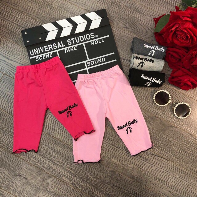 Quần leging lửng cho bé