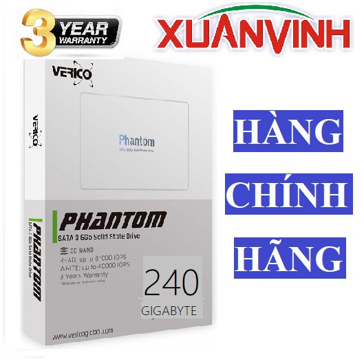Ổ Cứng SSD 240GB VERICO PHANTOM SATA III (NEW 100%, CHÍNH HÃNG) | BigBuy360 - bigbuy360.vn