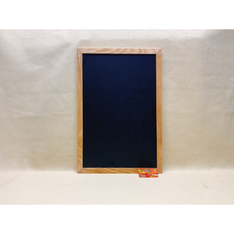 Bảng menu nhà hàng đen viết phấn khung gỗ bền đẹp KT: 60x80cm Tặng hộp phấn, nam châm, bông lau, bút dạ quang
