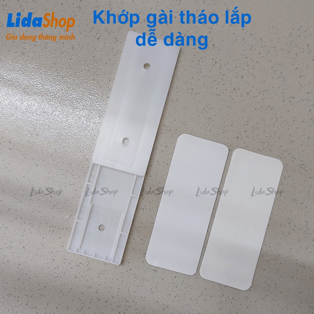 Bộ móc dán tường treo cố định ổ điện cục phát wifi , bộ miếng ghép dán tường treo tranh ảnh gương đồ dùng tiện lợi