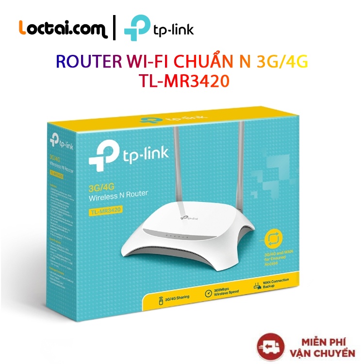 Thiết bị mạng Wireless Router TP-LINK 3G TL-MR3420-Hàng chính hãng new 100%