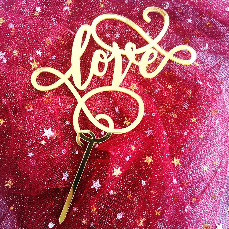 [SIÊU RẺ❤️] – Combo 10 Meka Love Nghệ Thuật - Trang trí bánh sinh nhật bánh kem