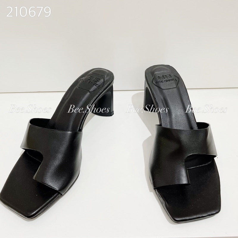 BEESHOES- GUỐC THỜI TRANG DA MỀM - GUỐC DÉP NỮ GÓT TRỤ 5 PHÂN DỄ ĐI SẴN MÀU ĐEN, KEM ,TRẮNG 210679