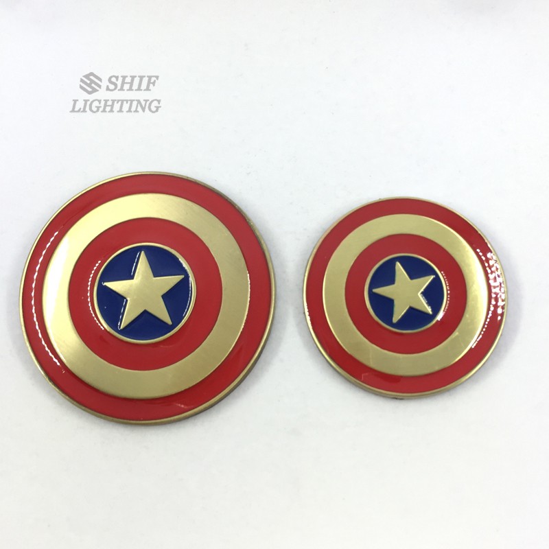 Miếng dán logo Captain America bằng kim loại dùng trang trí xe