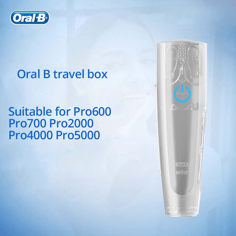 Hộp đựng bàn chải đánh răng điện Oral-B chuyên dụng thích hợp cho Pro 600 700 2000 2500 4000