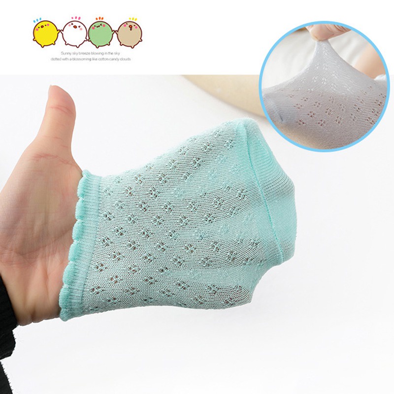 Set 5 Đôi Tất Cotton Cổ Ngắn Mềm Mại Thoáng Khí Cho Bé