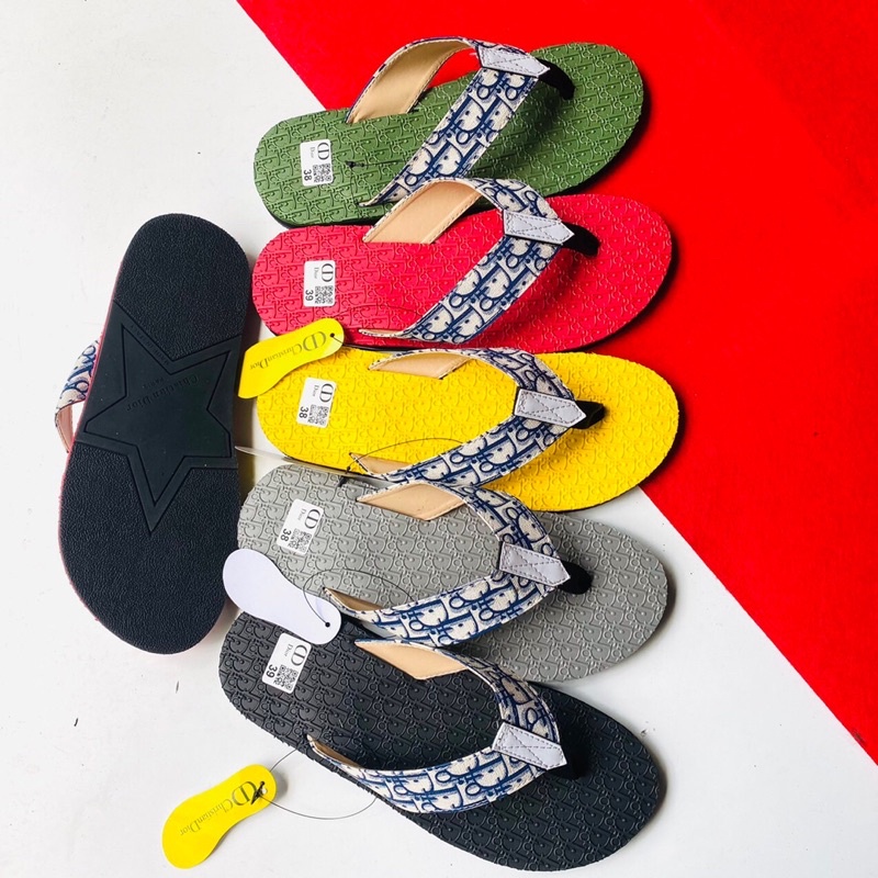 Dép kẹp xỏ ngón nam Dior 5 màu quai vải thời trang bền bỉ dành cho nam.