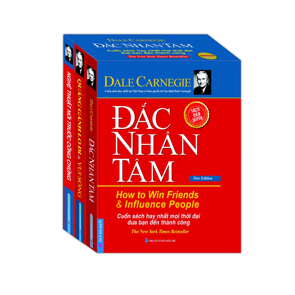 Sách - Hộp Boxset 3 cuốn (Đắc nhân tâm + Quẳng gánh lo đi &amp; vui sống+ Nghệ thuật nói trước công chúng)