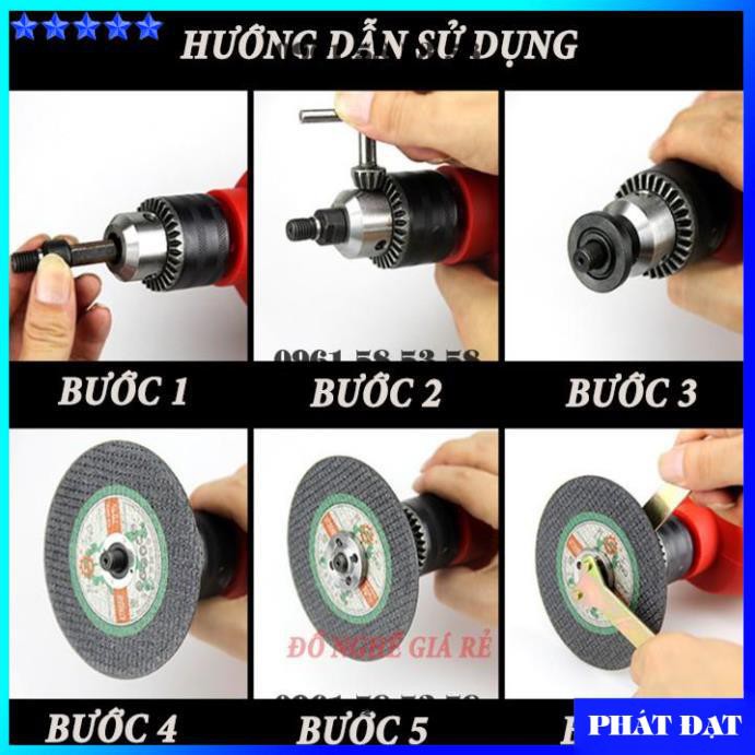 BỘ ĐĨA CẮT MÀI ĐÁNH BÓNG, LƯỠI CƯA GỖ GẠCH SẮT CHO MÁY KHOAN ĐIỆN CẦM TAY - DCG