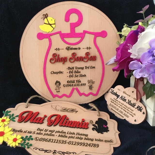 Bảng gỗ thương hiệu - đạo cụ chụp ảnh onl | BigBuy360 - bigbuy360.vn