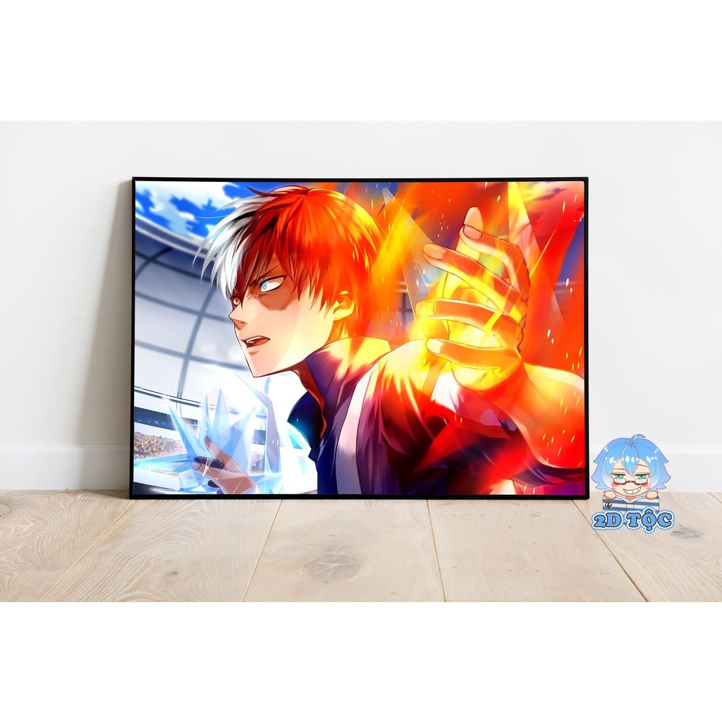 Ảnh poster A3 Todoroki Shoto (6) Anime Manga Boku no Hero Academia chất liệu giấy cao cấp - 2D Tộc Shop